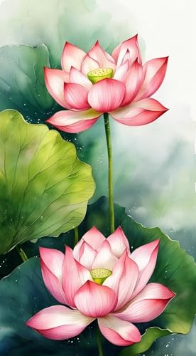JUYIYUANFUZH Stickset Erwachsene Kreuzstich Stickpackungen Bilder 11CT Rosa Lotus 8 Kreuzstich Set FüR AnfäNger Basteln Erwachsene40×50Cm JUYIYUANFUZH Stickset Erwachsene Kreuzstich Stickpackungen Bilder 11CT Rosa Lotus 8 Kreuzstich Set FüR AnfäNger Basteln Erwachsene40×50Cm von JUYIYUANFUZH