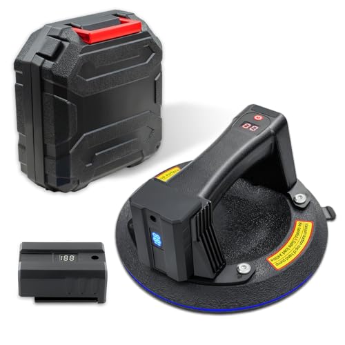 JUYLTOOL Akku x2,Elektrischer Saugheber mit Automatischer Nachsaugung|Digitalanzeige,Akku Vakuum Saugheber Fliesenheber Glassauger,Elektrischer Vakuum-Saugnapf für Fliesen, Glas,Tragkraft 200KG JUYLTOOL Akku x2,Elektrischer Saugheber mit Automatischer Nachsaugung|Digitalanzeige,Akku Vakuum Saugheber Fliesenheber Glassauger,Elektrischer Vakuum-Saugnapf für Fliesen, Glas,Tragkraft 200KG von JUYLTOOL