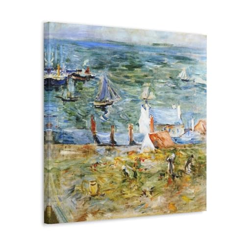 JUYOZ Berthe Morisot Malerwerke, Motiv: Der Hafen von Gorey auf Jersey, Poster, Leinwandgemälde, Wandkunst, dekoratives Bild, Drucke, moderne Dekoration, 40 x 40 cm von JUYOZ