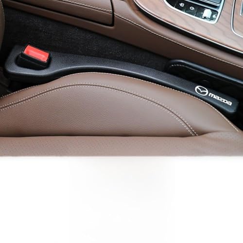 JUZELY 2 Stück Autositz Lückenfüller für Mazda 6, Sitzlückenfüller aus Ledernarbung, Autositz-Spaltfüller Autositz Gap Stopper Auto Auslaufsicher Lückenkissen,A-Black JUZELY 2 Stück Autositz Lückenfüller für Mazda 6, Sitzlückenfüller aus Ledernarbung, Autositz-Spaltfüller Autositz Gap Stopper Auto Auslaufsicher Lückenkissen,A-Black von JUZELY