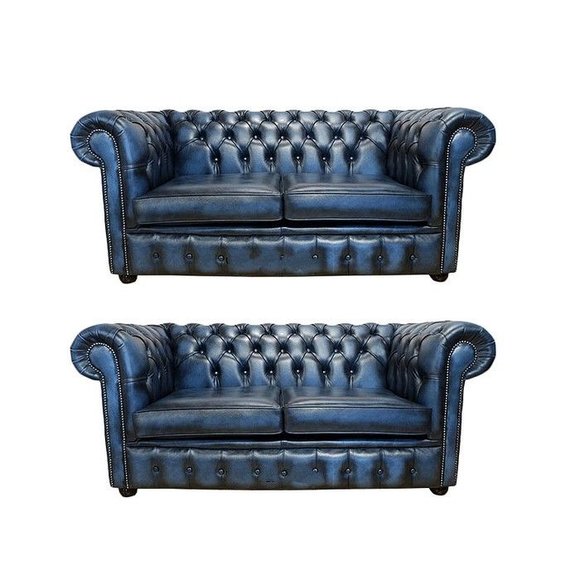 Chesterfield Design Luxus Polster Sofa Couch Sitz Garnitur Leder Textil Chesterfield Design Luxus Polster Sofa Couch Sitz Garnitur Leder Textil von JV Model
