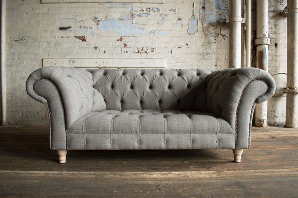 Chesterfield Design Luxus Polster Sofa Couch Sitz Garnitur Leder Textil Chesterfield Design Luxus Polster Sofa Couch Sitz Garnitur Leder Textil von JV Model