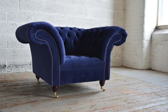 Chesterfield Design Polster Fernseh Sessel Couch Sitz Lehn Sofas Design von JV Model