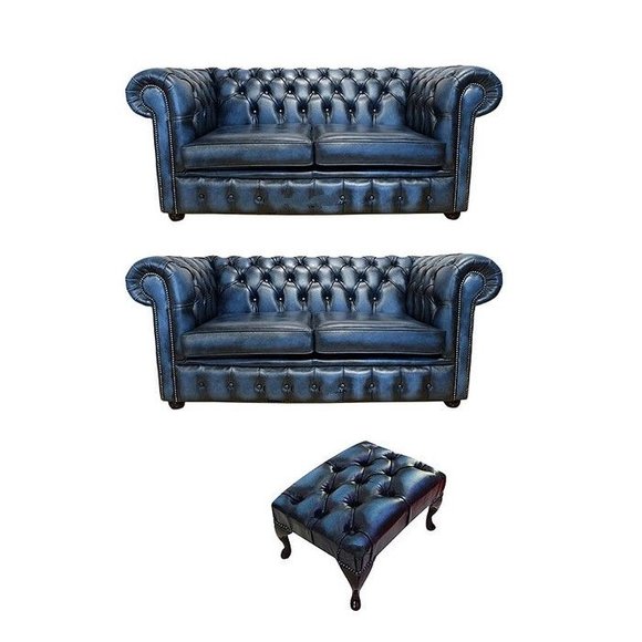 Chesterfield Sofagarnitur Couch Polster Sofa Leder Textil Stoff Garnitur Chesterfield Sofagarnitur Couch Polster Sofa Leder Textil Stoff Garnitur von JV Model