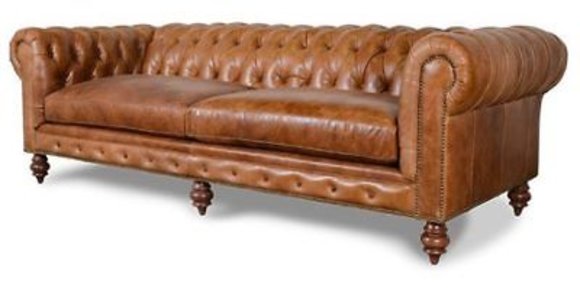 Echtes Leder Vintage Old Look Sofa Couch Polster 3 Sitzer Chesterfield Echtes Leder Vintage Old Look Sofa Couch Polster 3 Sitzer Chesterfield von JV Model
