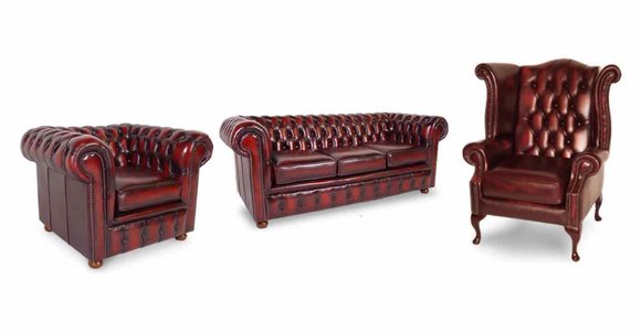 Sofagarnitur Chesterfield Set Leder Textil Stoff Polster Sofa Couch Set Sofagarnitur Chesterfield Set Leder Textil Stoff Polster Sofa Couch Set von JV Model