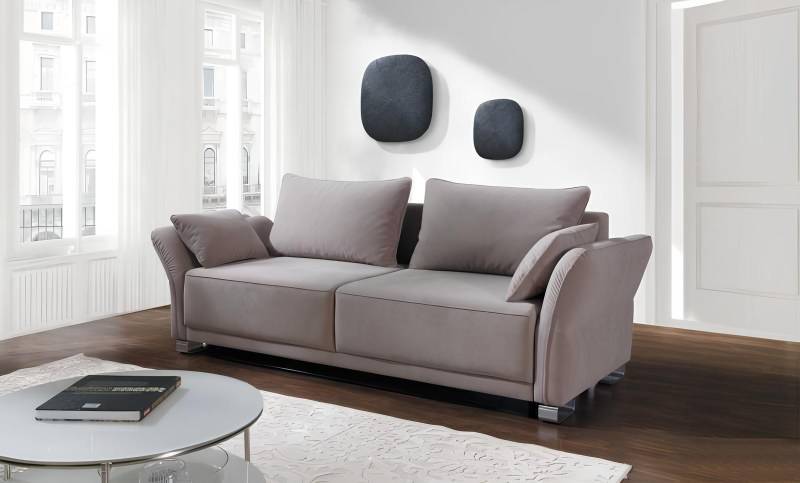 3 Sitz Sofa Couch Textil Polster Stoff Garnitur Schlafsofa Bettfunktion Neu von JV Möbel