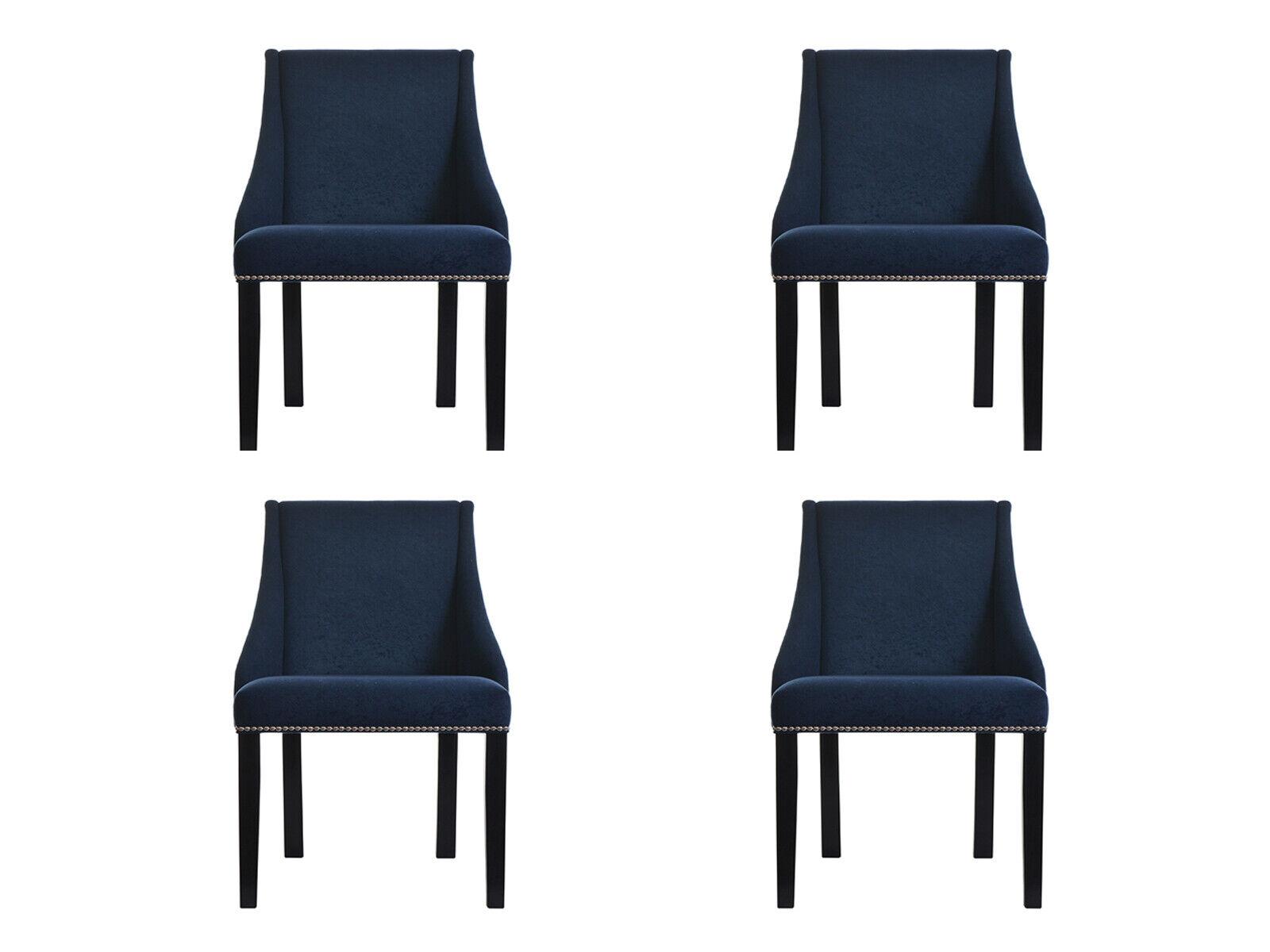 4x Sessel Design Polster Stühle Stuhl Chesterfield Klassische Lehn Leder Flora von JV Möbel