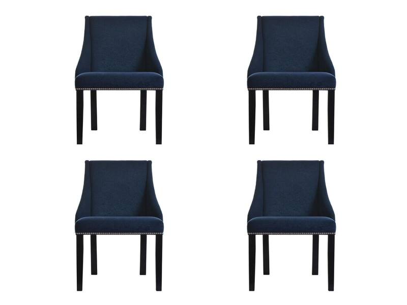 4x Sessel Design Polster Stühle Stuhl Chesterfield Klassische Lehn Leder Flora von JV Möbel
