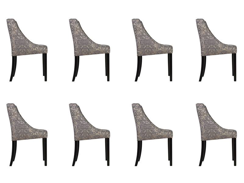 8x Stühle Stuhl Polster Design Lounge Club Sitz Lehn Garnitur Sessel Neu von JV Möbel