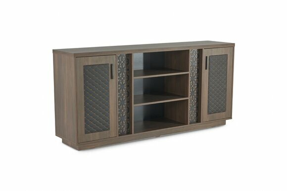 Aktenschrank Sideboard Braun Schwarz Modern Zweifarbig Modern Design von JV Moebel