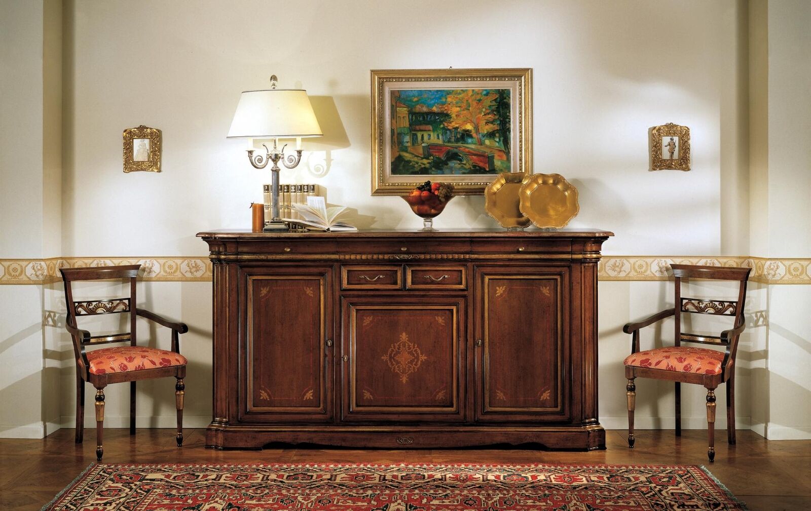 Anrichte Barock Stil Sideboard Echtholz Luxus Italienische Holz Möbel Kommode Anrichte Barock Stil Sideboard Echtholz Luxus Italienische Holz Möbel Kommode von JV Möbel