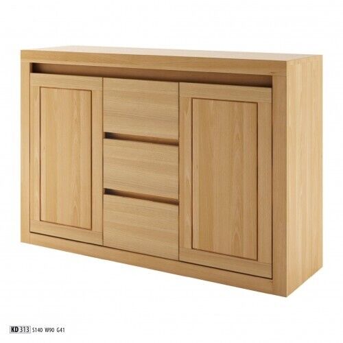 Anrichte Kommode Massivholz Schrank Schränke Echtes Holz Eiche 140x90cm Kommoden von JV Möbel