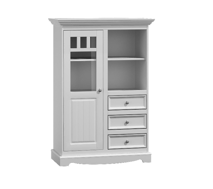 Anrichte Landhaus Stil Wohnzimmer Wand Regale Holz Regal Bücherschrank Schrank von JV Möbel