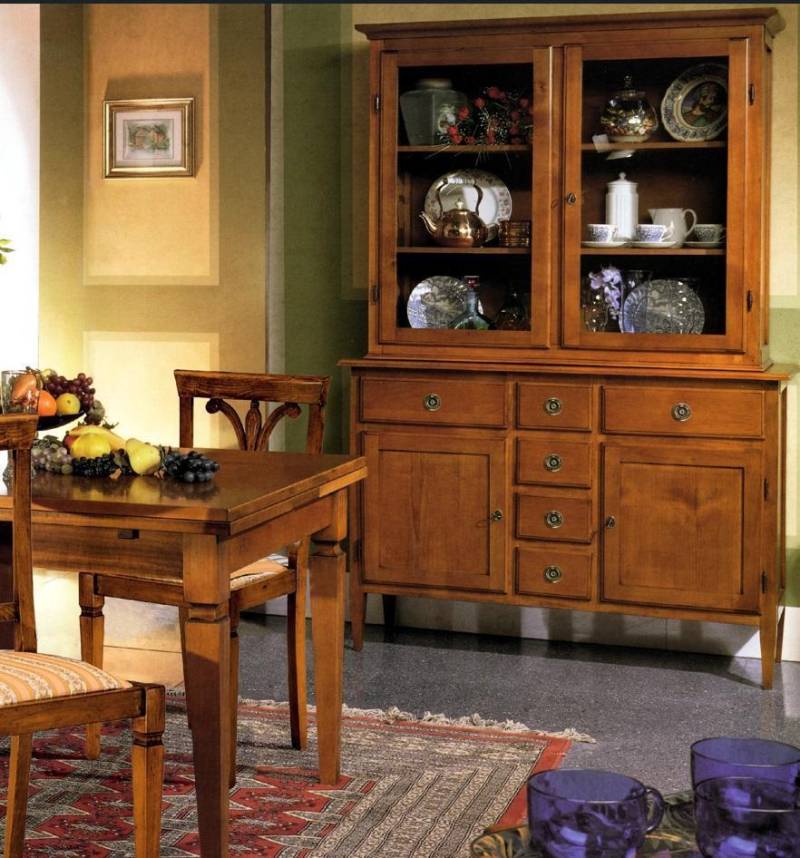 Anrichte Vitrine Buffet Schrank Italienische Möbel Einrichtung Regale Vitrinen von JV Möbel