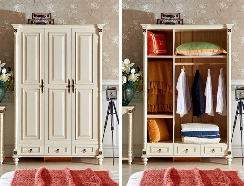 Antik Kolonial Gründer Zeit Stil Kleiderschrank Schrank Landhaus Holz 801 SOFORT von JV Möbel