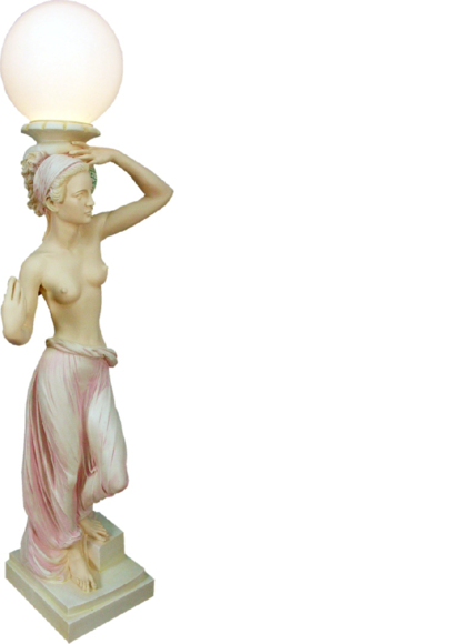 Antik Stil Figur Stehlampe Bauchtänzerin Stand Lampe Leuchte Lampen von JV Möbel