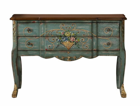 Antik Stil Möbel Anrichte Kommode Schrank Sideboard Konsolen Schrank von JV Möbel