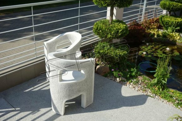 Antik Stil Stein Sessel Bank Stuhl Garten Terrase Edler Design Thron Neu von JV Möbel