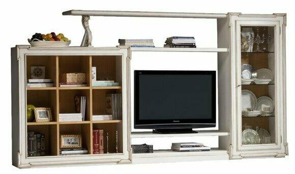 Antik Stil tv Wohnwand Fernseh Ständer Schrank Wohnwände rtv Glasschrank Möbel von JV Moebel