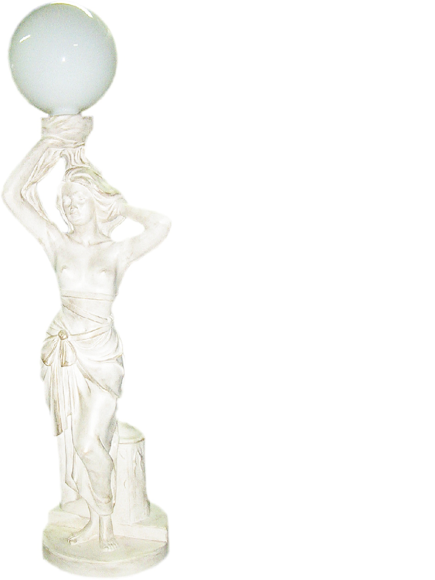 Antike Stil Figur Stehlampe Standleuchte Lampe Lampen Lebensgroß von JV Möbel