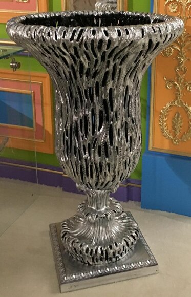 Antike seltene sowjetische Blumenvase Silber für Wohnzimmer seltene Russland von JV Möbel
