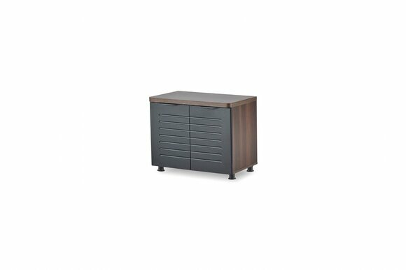 Arbeitszimmer Aktenschrank Kommode Rechteckig Schwarz Braun Zweifarbig von JV Moebel