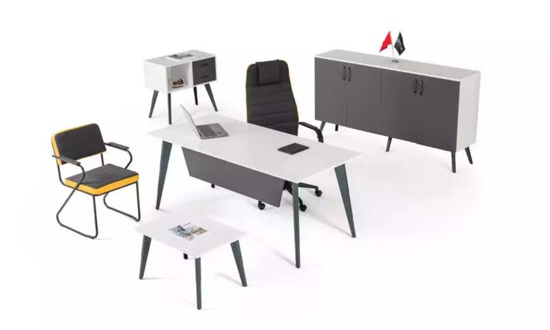 Arbeitzimmer Büroset 4 tlg Büro Office Schreibtisch Designer Möbel Neu von JV Möbel