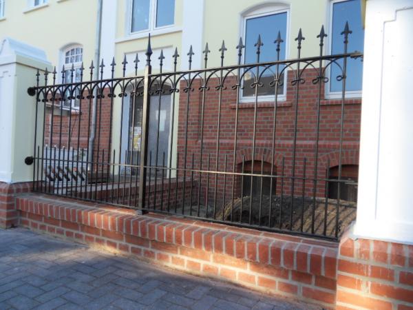 Aussen Garten Barock Rokoko Zaun Klassisch Geländer Zaun Schmiedeeisen 1lfm 412 von JV Möbel