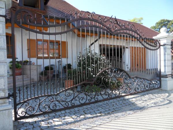 Aussen Garten Grundstück Geländer Zaun Klassisch Schmiedeeisen Zaun Modell 406 von JV Möbel
