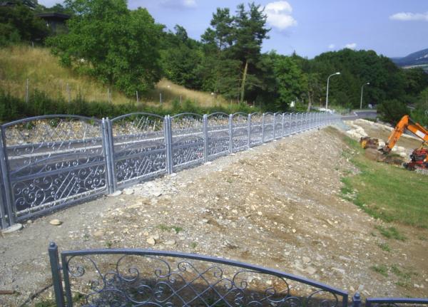 Außengeländer Zaun Geländer Schmiedeeisen Handarbeit Klassische Zäune M237 Neu von JV Möbel