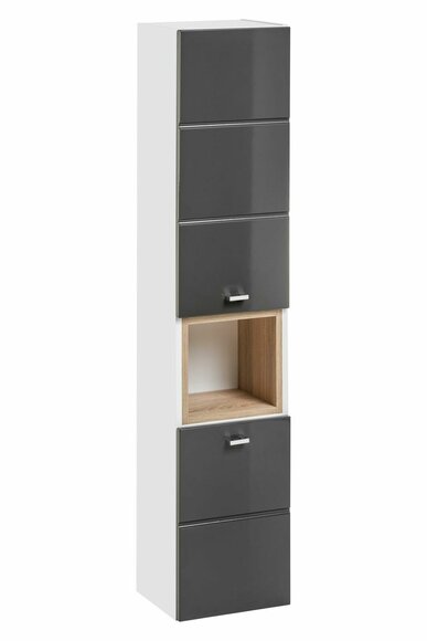 Badezimmerschrank Badmöbel Schrank Hochschrank Badschrank Regal von JV Möbel
