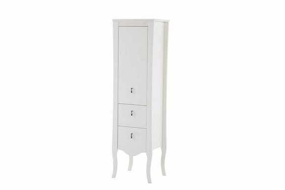 Badmöbel Badezimmer Schrank Holz Hochschrank weiß Badschrank Möbel von JV Möbel