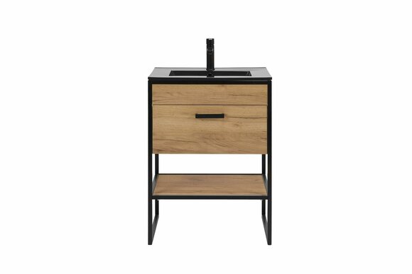 Badmöbel Set 60cm Waschbecken mit Unterschrank Waschtisch Loft Stil Badmöbel Set 60cm Waschbecken mit Unterschrank Waschtisch Loft Stil von JV Möbel