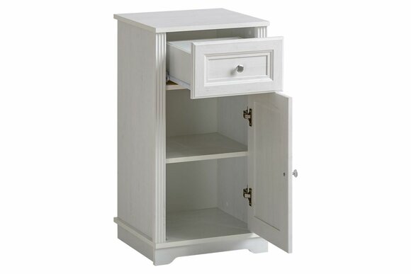 Badmöbel Unterschrank Badschrank weiß 81cm Schrank Badezimmermöbel von JV Möbel