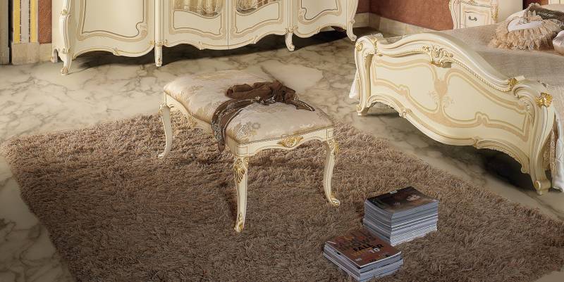 Bank Fußhocker Ottomane Sitzhocker Sitzpouf Wohnzimmer Designer Hocker Polster von JV Möbel
