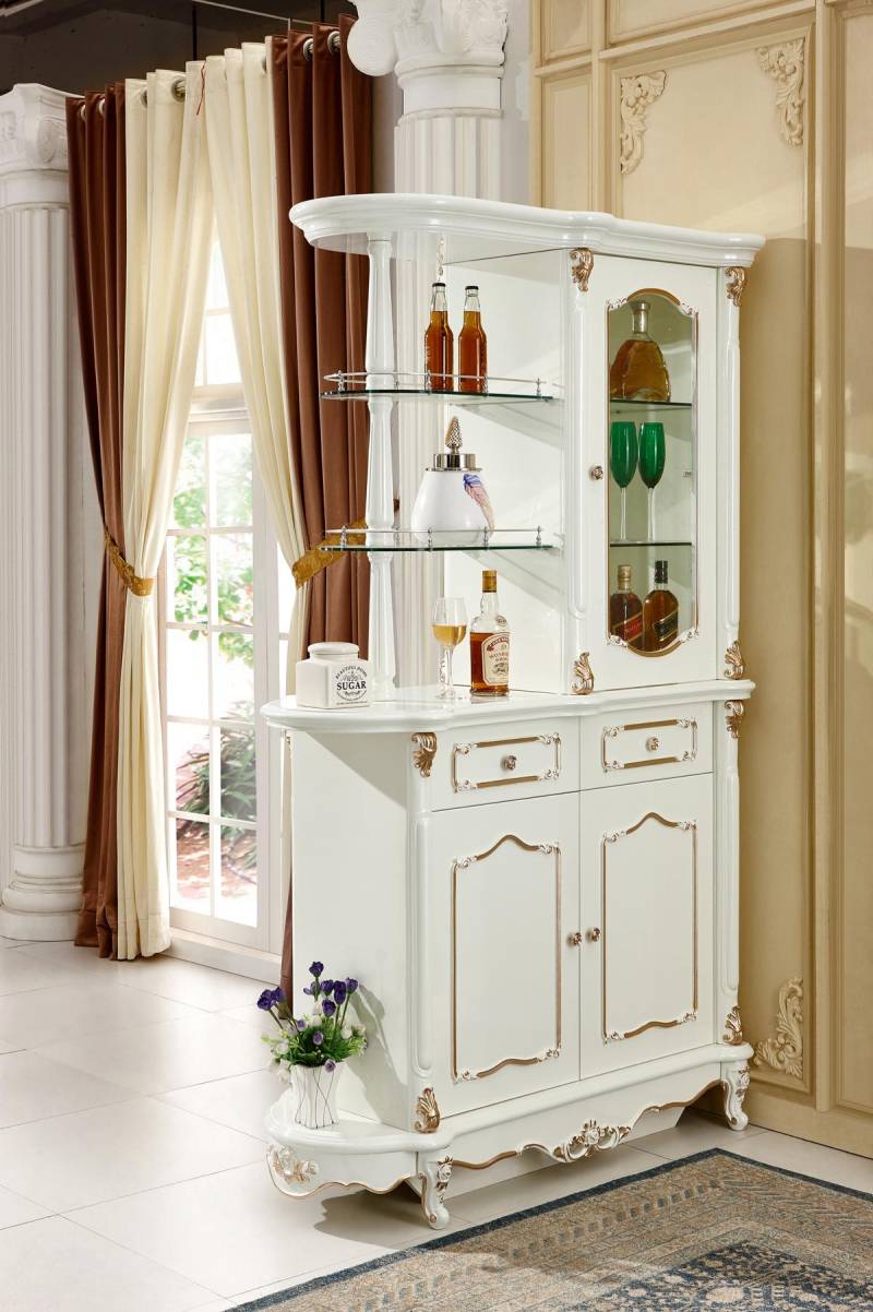 Bar Schrank Holz Schränke Tresen Haus Bar Theke Tisch Weinschrank Regale von JV Möbel