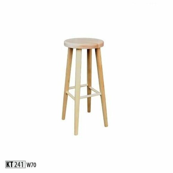 Barhocker Barstuhl Barmöbel Rund Sitzhocker Holzhocker Massivholz Hocker von JV Möbel