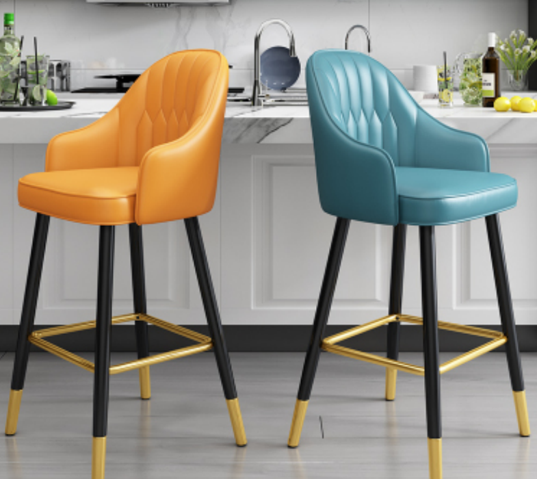 Barhocker Barstuhl Stoff Design Barstühle Bar Hocker Esszimmer Stühle von JV Möbel