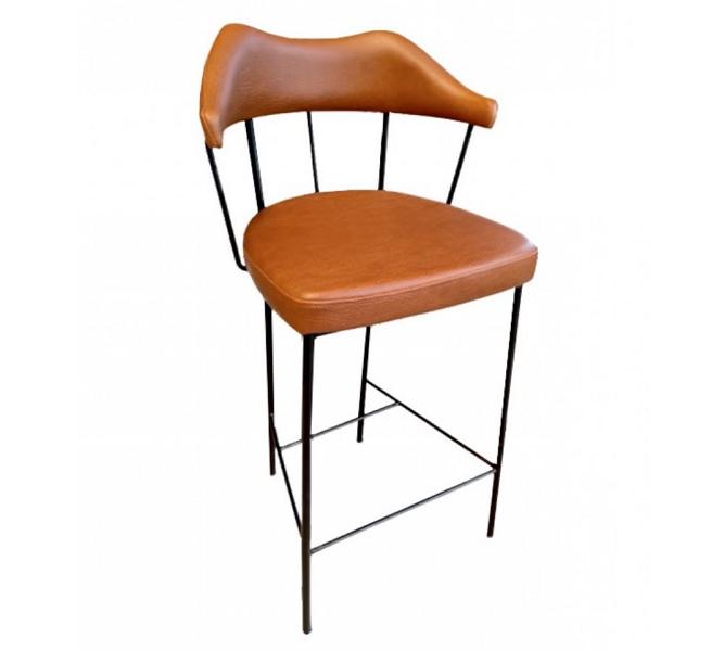 Barhocker Tresenhocker Barstuhl Bistrohocker Lehnstuhl Hocker mit Rücklehne von JV Möbel