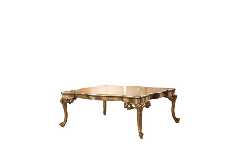 Barock Rokoko Gold Massivholz Couchtisch für das Wohnzimmer von JV Möbel