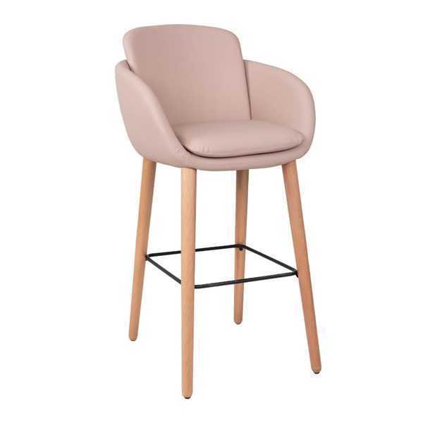 Barstuhl Barhocker Beige Kunstleder Design Barstühle Bar Hocker Stühle Hocker von JV Möbel
