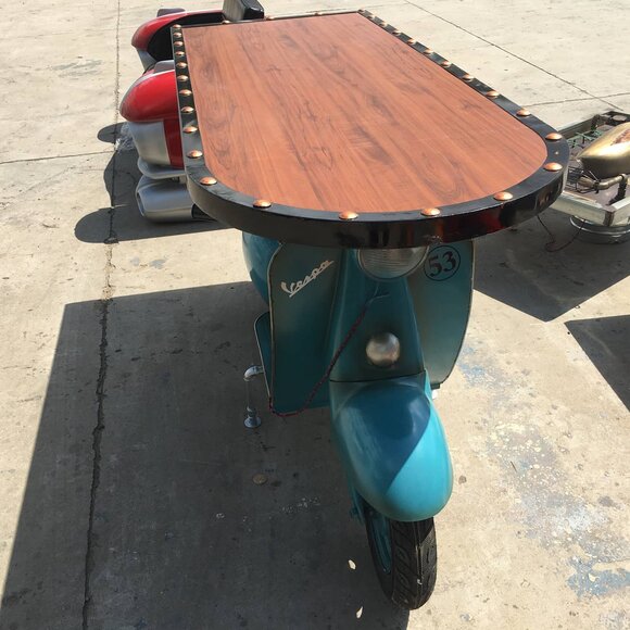 Bartisch Vintage Stehtisch Buffet Konsolentisch Tresen Barregal Tische Roller von JV Möbel