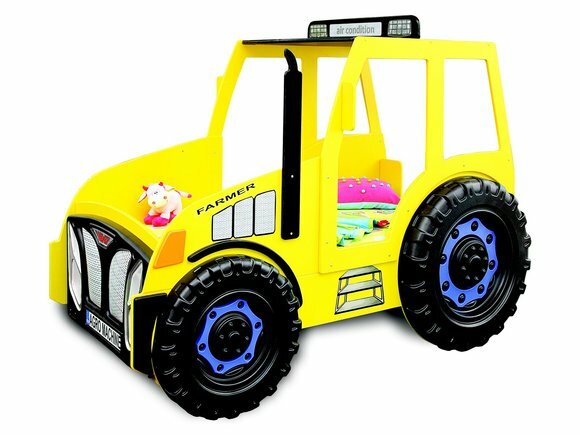 Bauer Farmer Truck Kinder Kinderbett Jugendbett Bett Traktor Gelb Neu Betten von JV Möbel
