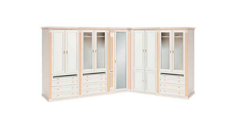 Begehbarer Moderner Kleiderschrank Designer Holz Eckschränke Holz Möbel von JV Möbel