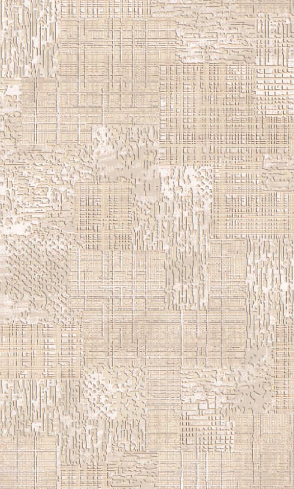 Beige Teppich Bodenteppich Unifarben Linien Wohnzimmer Schlafzimmer von JV Möbel