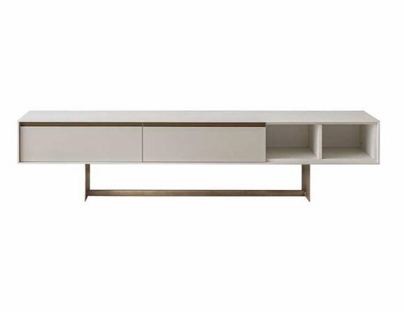 Beiges Stilvolles Sideboard Wohnzimmer Designer Kommode Luxus Möbel von JV Moebel