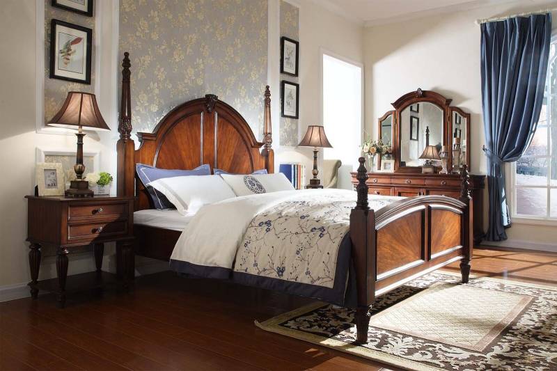 Bett 2x Nachttische Schlafzimmer Set Luxus Design neu braun 3tlg Modern Bett 2x Nachttische Schlafzimmer Set Luxus Design neu braun 3tlg Modern von JV Möbel