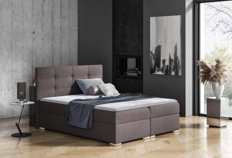 Bett Bettkasten Boxspringbett 160x200 Schlafzimmer Design Doppel Hotel Modern von JV Möbel