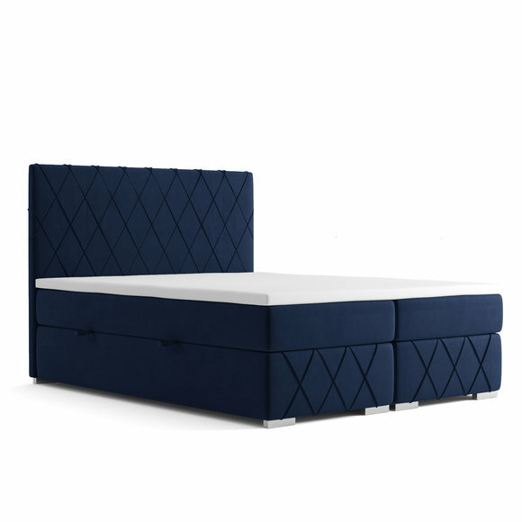 Bett Boxspring Komplett Set Doppel Matratze Topper Betten Funktion Kasten von JV Möbel